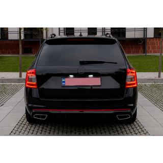 Dyfuzor tylny DPT V-2 (LB/SW, czarny połysk) Skoda Octavia III A7 2013-2019 zdjęcia 3