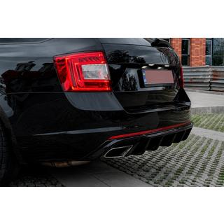 Dyfuzor tylny DPT V-2 (LB/SW, czarny połysk) Skoda Octavia III A7 2013-2019 zdjęcia 1