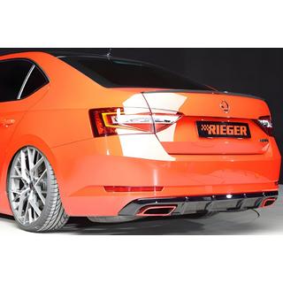 Tylny Dyfuzor DPT V-1 (Czarny Połysk) Skoda Superb 2015-2024 zdjęcia 1