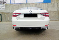 Skoda Superb 2015-2024 Dyfuzor Tylny DPT V-2 (Czarny Połysk) zdjęcia 1