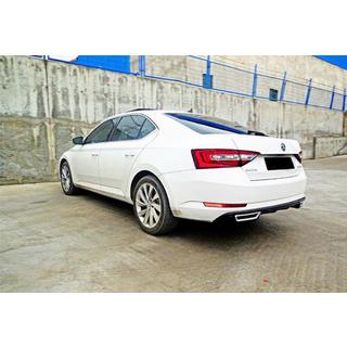 Dyfuzor Tylny DPT V-2 (Czarny Połysk) Skoda Superb 2015-2024 zdjęcia 2