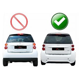 Dyfuzor Tylny DPT (Czarny Połysk) Smart 2014- zdjęcia 3
