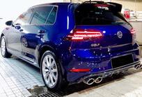 Volkswagen Golf 7/E-Golf 2012-2020 Dyfuzor Tylny DPT V-1 (2017-2019, Czarny Połysk) zdjęcia 1