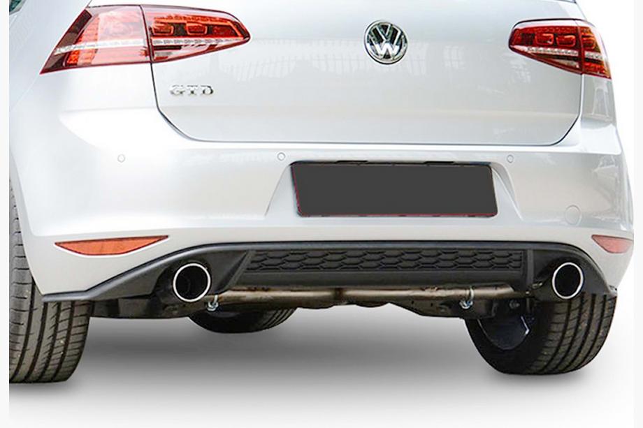 Volkswagen Golf 7/E-Golf 2012-2020 Dyfuzor Tylny DPT V-2 (do GTI, 2012-2017, Czarny Połysk) Image