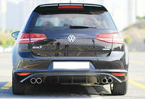 Volkswagen Golf 7/E-Golf 2012-2020 Dyfuzor Tylny DPT V-6 (2012-2017, Czarny Połysk) zdjęcia 4