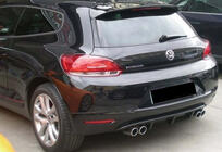 Volkswagen Scirocco 2008-2017 Dyfuzor Tylny DPT V-2 (2008-2013, Czarny Połysk) zdjęcia 1