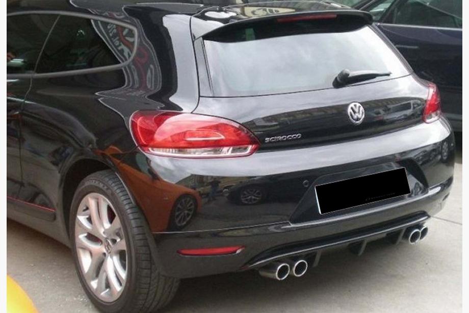 Volkswagen Scirocco 2008-2017 Dyfuzor Tylny DPT V-2 (2008-2013, Czarny Połysk) Image