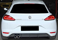 Volkswagen Scirocco 2008-2017 Dyfuzor Tylny DPT V-5 (2014-2017, Czarny Połysk) zdjęcia 2