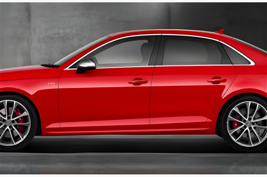 Audi A4 B8 2007-2015 Progi Boczne DPT V-2 (Czarny Połysk) Image
