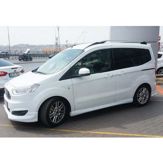Progi Boczne DPT (Czarny Połysk) Ford Courier 2014-2023 zdjęcia 1
