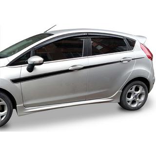 Progi Boczne DPT V-2 (HB, Czarny Połysk) Ford Fiesta 2008-2017 zdjęcia 1