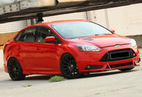 Ford Focus III 2011-2017 Progi Boczne DPT (SD, 2015-2017, Czarny Połysk) zdjęcia 4