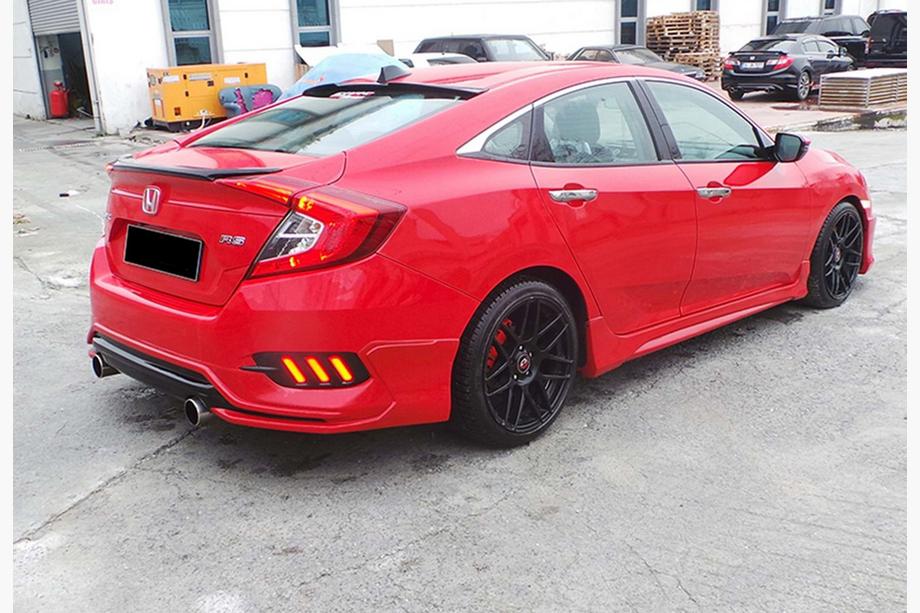 Honda Civic Sedan X 2016-2021 Progi Boczne DPT V-3 (Zagruntowane do Malowania) Zdjęcia 2