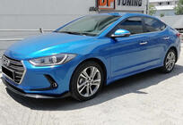 Hyundai Elantra (AD) 2015-2020 Progi Boczne DPT (Czarny Połysk) zdjęcia 4