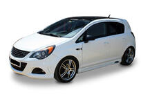 Opel Corsa D 2007-2014 Progi Boczne DPT V-2 (Czarny Połysk) zdjęcia 2