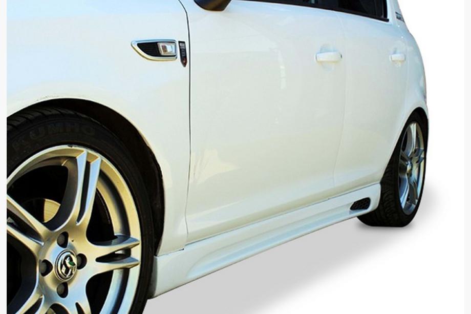 Opel Corsa D 2007-2014 Progi Boczne DPT V-2 (Czarny Połysk) Image