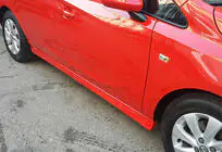 Opel Corsa E 2015-2019 Progi Boczne DPT (Czarny Połysk) zdjęcia 1