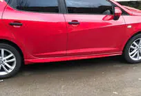 Seat Ibiza 2010-2017 Progi Boczne DPT V-3 (Czarny Połysk) zdjęcia 1
