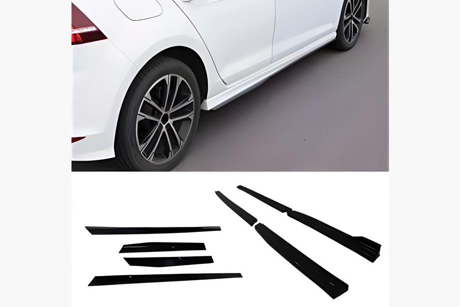 Volkswagen Golf 7/E-Golf 2012-2020 Progi Boczne DPT V-3 (Czarny Połysk) Image