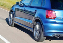 Volkswagen Polo 2010-2017 Progi Boczne DPT V-3 (Czarny Połysk) zdjęcia 1