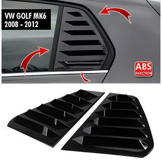Nakładki na Tylne Szyby DPT V-1 (Czarny Połysk, 2szt) Volkswagen Golf 6 2008-2014