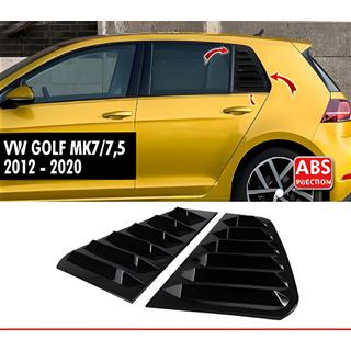 Nakładki na Tylne Szyby DPT V-1 (Czarny Połysk, 2szt) Volkswagen Golf 7/E-Golf 2012-2020