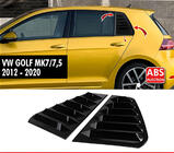 Volkswagen Golf 7/E-Golf 2012-2020 Nakładki na tylne szyby DPT V-2 (czarny połysk, 2szt) zdjęcia 1