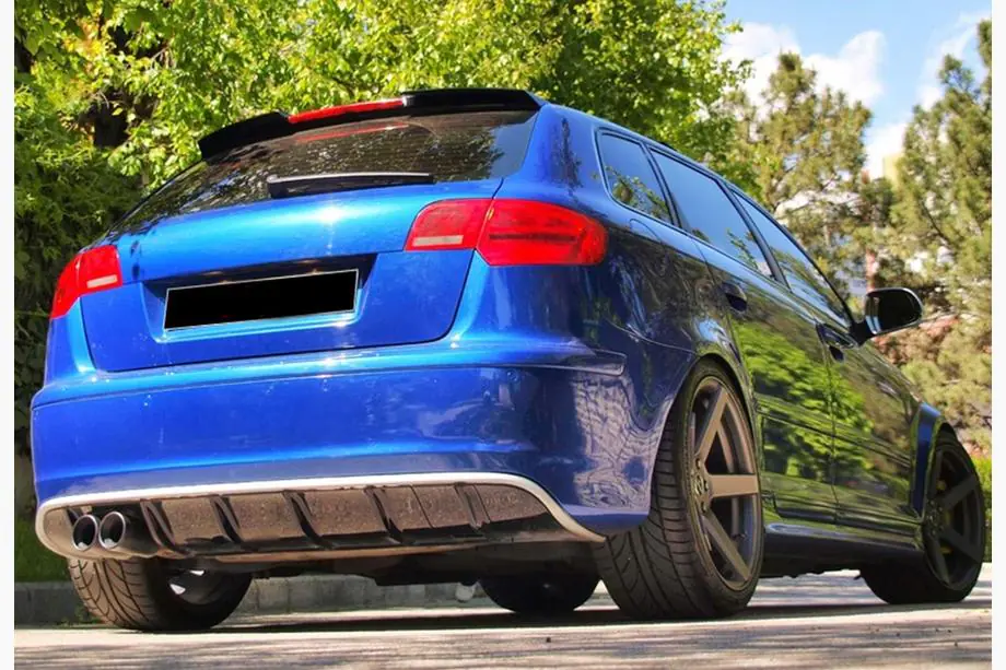 Audi A3 2003-2012 Spojler DPT V-2 (2003-2008, Czarny Połysk) Image
