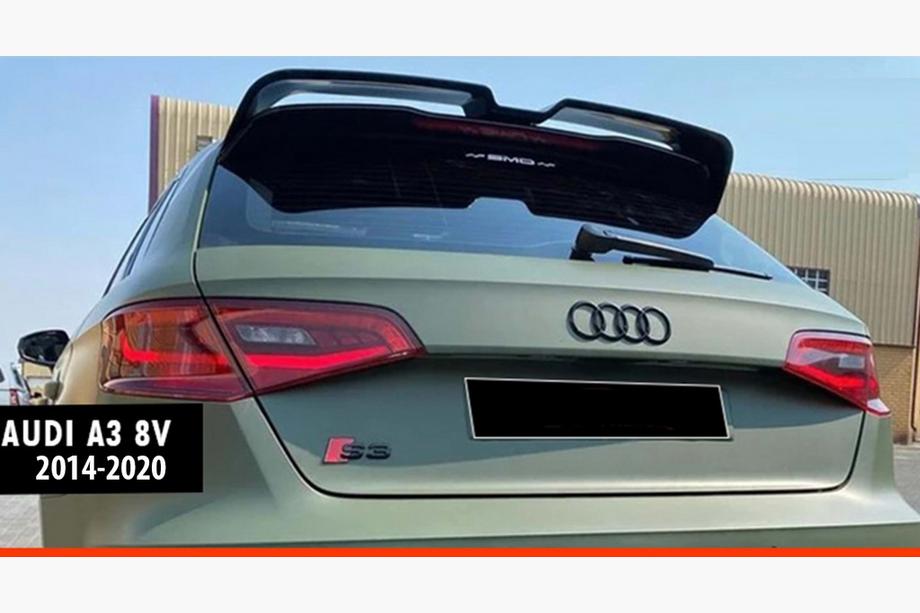 Audi A3 2012-2020 Spojler DPT V-3 (HB, 5-drzwiowy, Czarny Połysk) Image