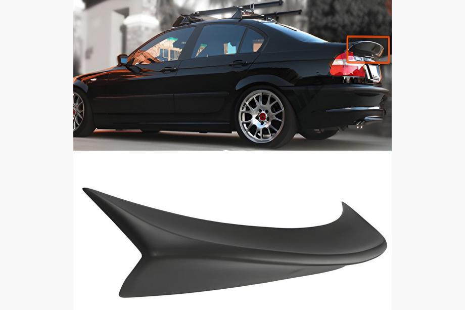 BMW 3 Series E46 1998-2006 Spoiler CSL-Style V2 (do SD, Czarny Połysk) Image
