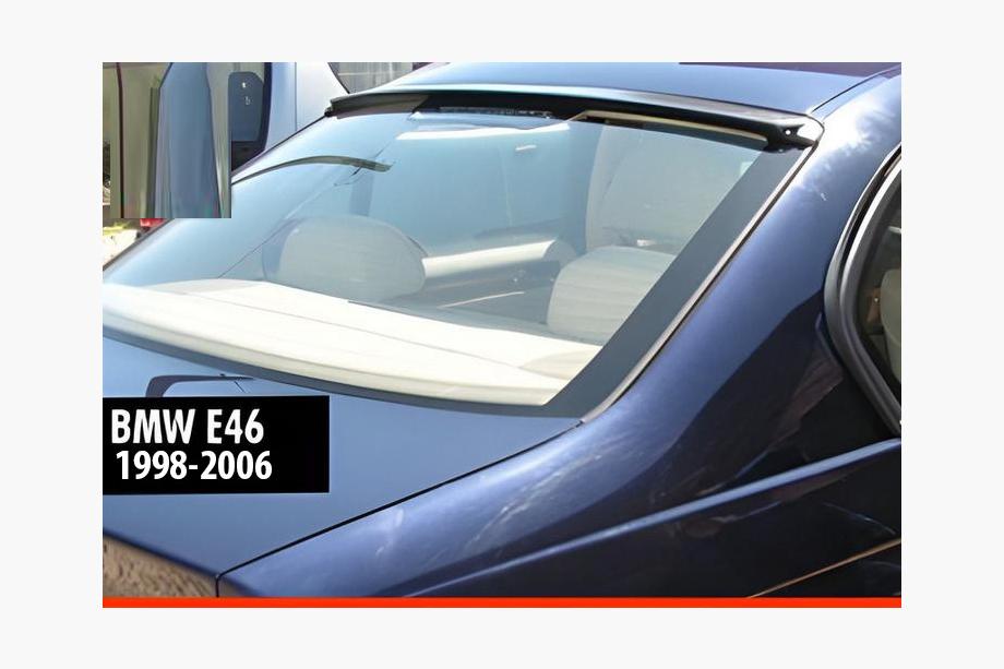 BMW 3 Series E46 1998-2006 Blendna spoilera (do SD, czarny polysk) Image