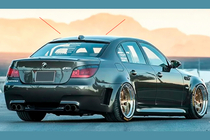 BMW 5 Series E60/E61 2003-2010 Spojler Tylny DPT V-2 (Czarny Połysk) zdjęcia 1