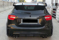 Mercedes A-class W176 2012-2018 Spoiler DPT V-1 (Czarny Połysk) zdjęcia 5