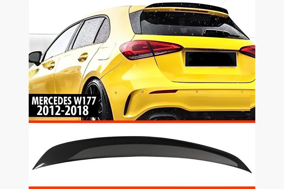 Mercedes A-class W176 2012-2018 Spojler DPT V-4 (Czarny Połysk) Image