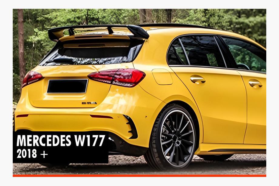 Mercedes A-class W177 2018- Spoiler DPT V-1 (Czarny Połysk) Image