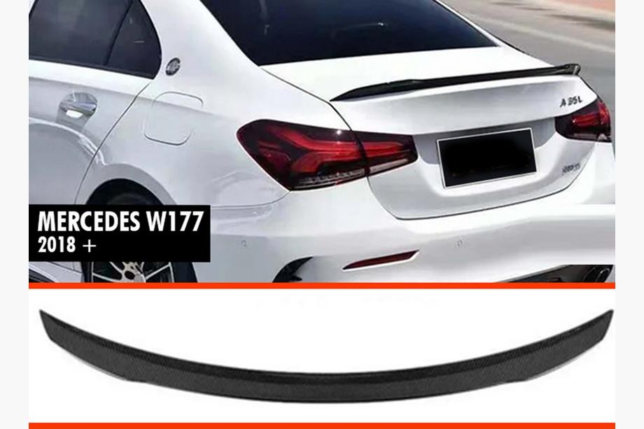 Mercedes A-class W177 2018- Spoiler DPT V-2 (SD, Czarny Połysk) Image