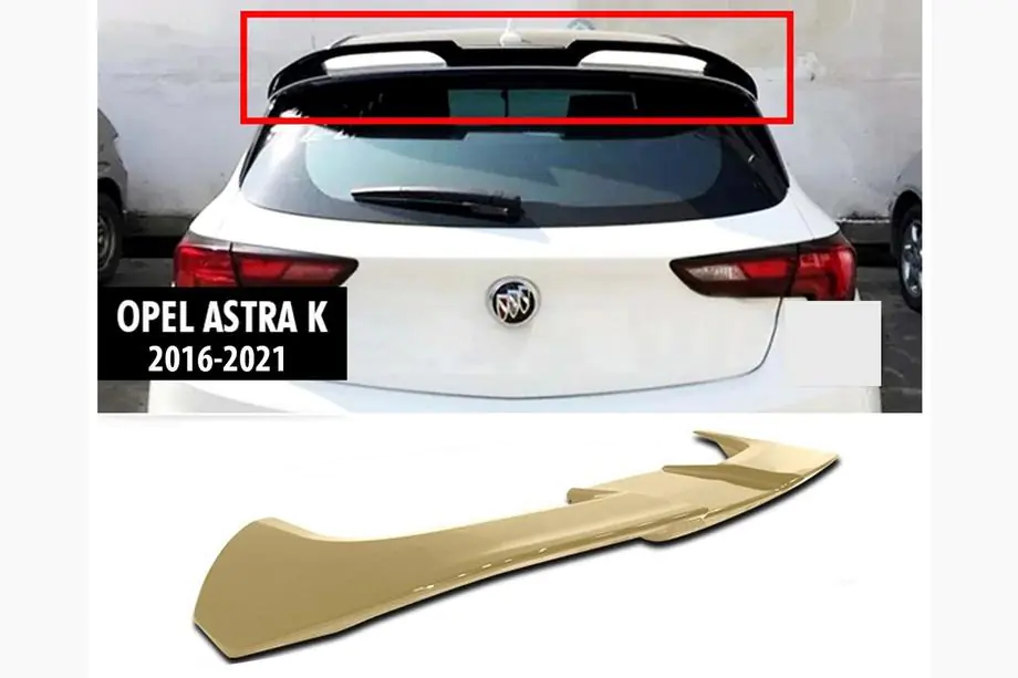 Opel Astra K 2016-2021 Spoiler DPT V-1 (Czarny Połysk) Image
