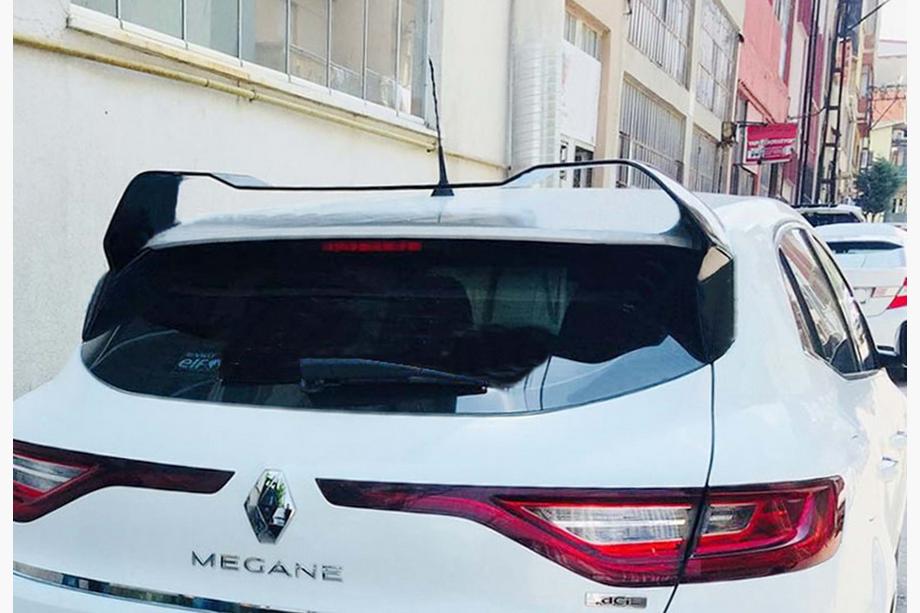 Renault Megane IV 2016-2025 Spoiler DPT (HB, Czarny Połysk) Image