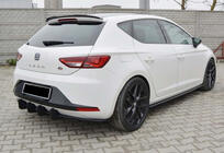 Seat Leon 2013-2020 Spojler DPT V-8 (Czarny Połysk) zdjęcia 3