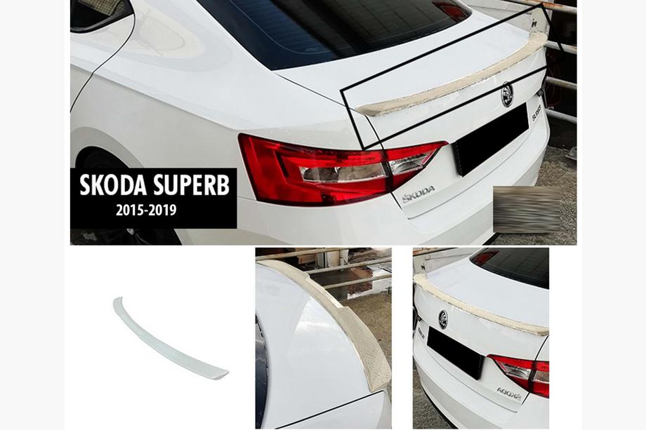 Skoda Superb 2015-2024 Spojler DPT V-2 (2015-2019, do lakierowania) Image