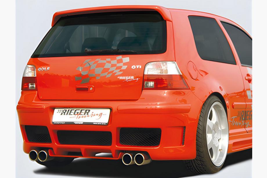 Volkswagen Golf 4 1997-2006 Spoiler DPT V-2 (HB, Czarny Połysk) Image