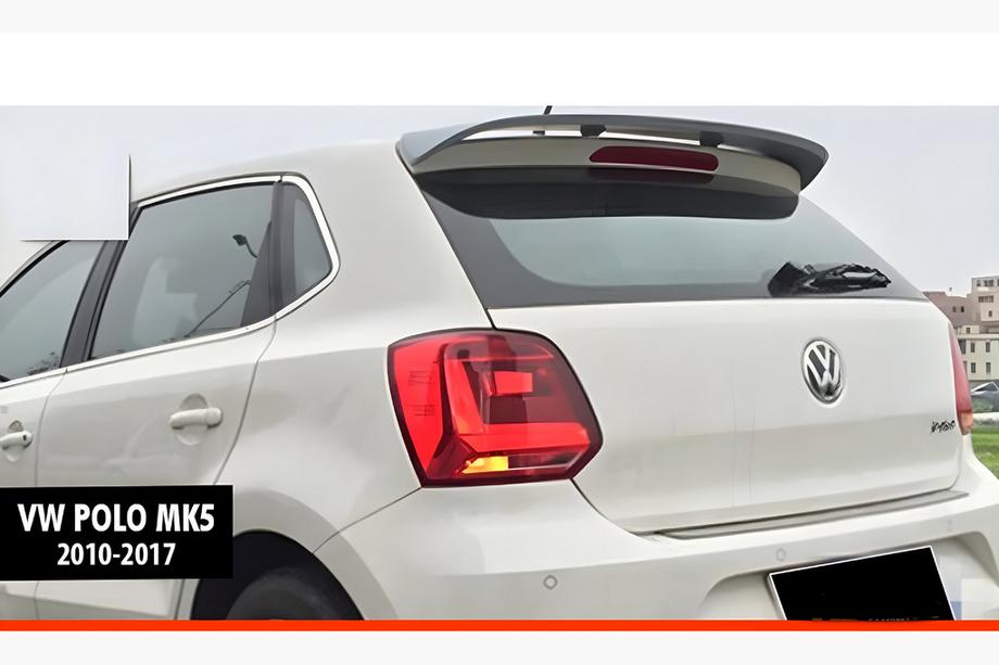 Volkswagen Polo 2010-2017 Spoiler DPT V-5 (HB, Czarny Połysk) Image
