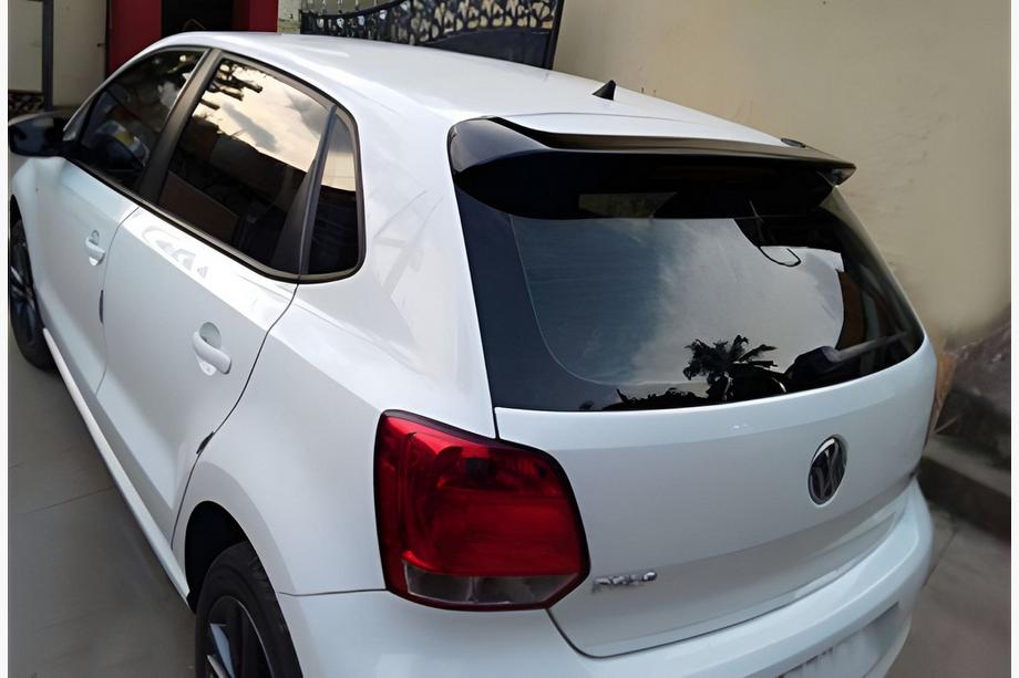 Volkswagen Polo 2010-2017 Spoiler DPT V-6 (HB, Czarny Połysk) Image