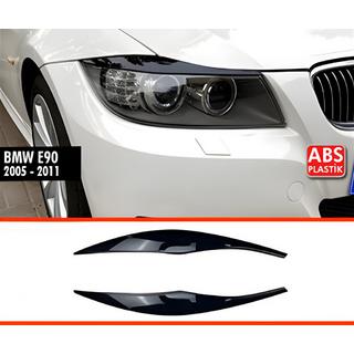 Brewki na Reflektory DPT (2szt, Czarny Połysk) BMW 3 Series E90/E91 2005-2011 zdjęcia 1