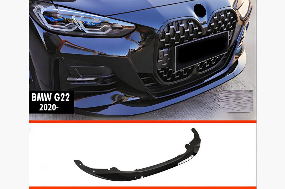 BMW 4 Series G22/23/26 2020- Przedni splitter DPT V-2 (do G22/G23, Czarny Połysk) Image
