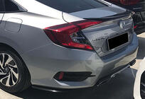 Honda Civic Sedan X 2016-2021 Nakladki Tylne Flap DPT (Czarny Polysk) zdjęcia 1