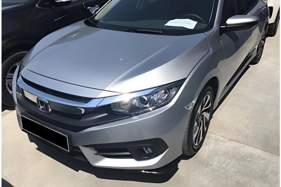 Honda Civic Sedan X 2016-2021 Nakładki Przednie Flap DPT (Czarny Połysk) Image