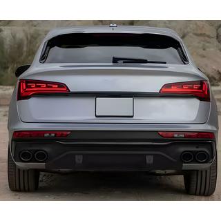 Dyfuzor Tylny (2020-2024, z Koncowkami Black) Audi Q5 2017-2025 zdjęcia 3