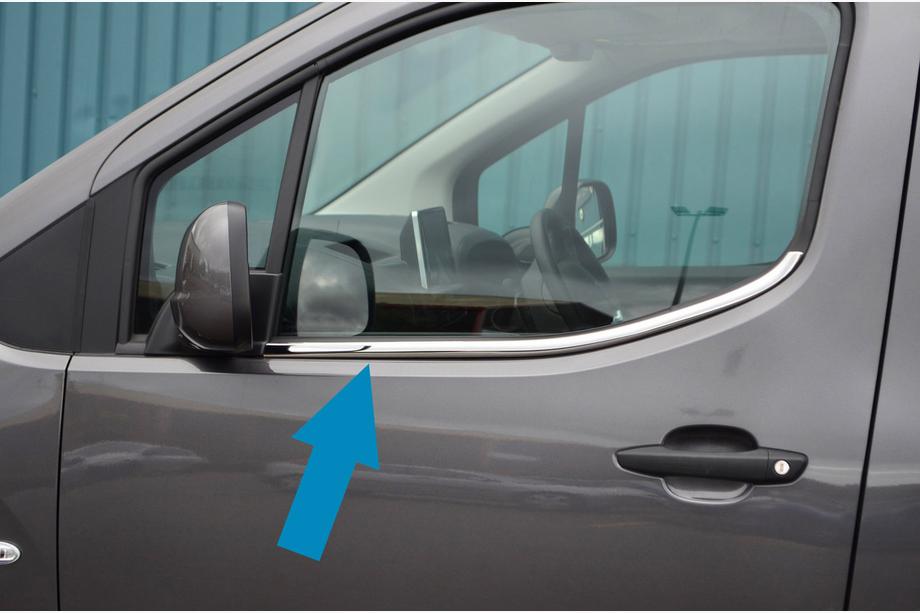Citroen Berlingo/Multispace 2018- Listwy ozdobne szyb Omsa Line (2 szt, stal nierdzewna) Image