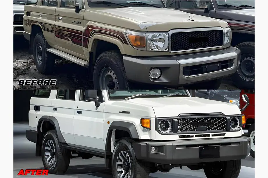 Toyota Land Cruiser 70 1984- Zestaw facelift 2024 Image
